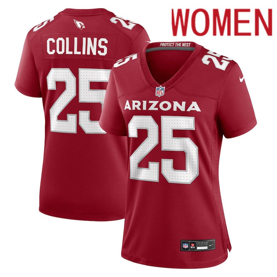 Women Arizona Cardinals #25 Zaven Collins Nike Cardinal Home Game NFL Jersey
